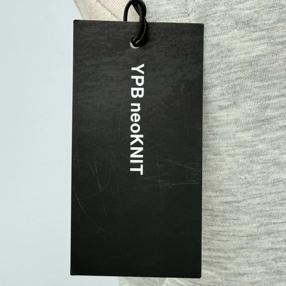 NWT Abercrombie & Fitch YPB Neo Knit Sporty Gray Sleeveless Athleisure Romper - Picture 12 of 16